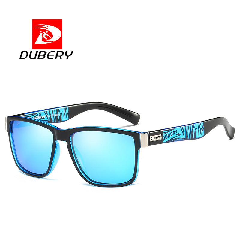 Optimize product title: Dubery518 Polarized Sports Sunglasses with Plating Real Film, perfect for driving and outdoor activities